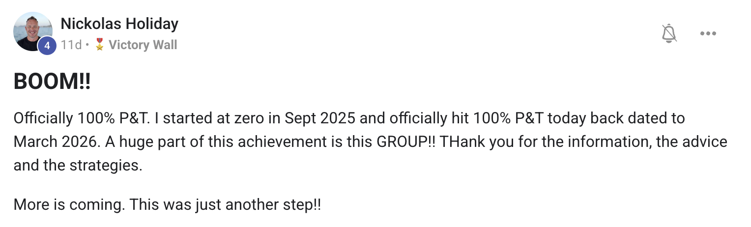 Nickolas Holiday: officially 100% P&T, started at zero in Sept 2025